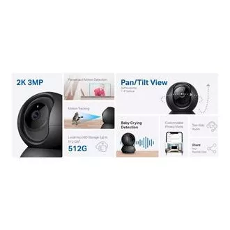 TP-Link Tapo C211 - IP-Kamera mit Neigung und WiFi, 3MP (2304 x 1296), ONVIF TP-Link Tapo C211 - IP-Kamera mit Neigung und WiFi, 3MP (2304 x 1296), ONVIF