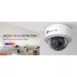 TP-Link VIGI C230(2.8mm) - Dome-Kamera, 3MP, 2.8mm, Voll-Farbe