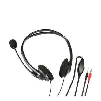 PLATINET FREESTYLE Kopfhörer mit Mikrofon, Lautstärkeregler, 2x3,5 Klinke