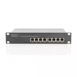 DIGITUS Gigabit Ethernet Switch 8-port, 10 Zoll, unverwaltet