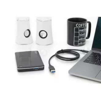 Digitus USB Typ-C Anschlusskabel, Typ-C auf A M/M, 1,0 m, alle Funktionen, Gen2, 3A, 10 GB, Version 3.1, CE, bl Digitus USB Typ-C Anschlusskabel, Typ-C auf A M/M, 1,0 m, alle Funktionen, Gen2, 3A, 10 GB, Version 3.1, CE, bl