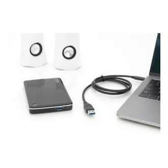 Digitus USB Typ-C Anschlusskabel, Typ-C auf A M/M, 1,0 m, alle Funktionen, Gen2, 3A, 10 GB, Version 3.1, CE, bl Digitus USB Typ-C Anschlusskabel, Typ-C auf A M/M, 1,0 m, alle Funktionen, Gen2, 3A, 10 GB, Version 3.1, CE, bl