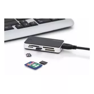 DIGITUS USB 3.0 Kartenleser mit USB 1m Verbindungskabel MS/SD/SDHC/MiniSD/M2/CF/MD/SDXC Karten Unterstützung DIGITUS USB 3.0 Kartenleser mit USB 1m Verbindungskabel MS/SD/SDHC/MiniSD/M2/CF/MD/SDXC Karten Unterstützung