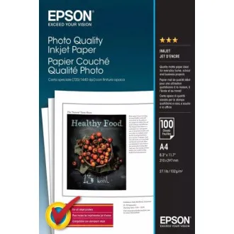 EPSON Papier A4 - 102g/m2 - 100 Blatt - Fotoqualität Ink Jet EPSON Papier A4 - 102g/m2 - 100 Blatt - Fotoqualität Ink Jet