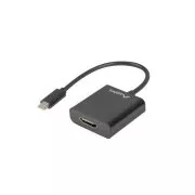 LANBERG USB-C(M) 3.1 auf HDMI(F) Adapterkabel 15CM (Displayport ALT MODE) schwarz