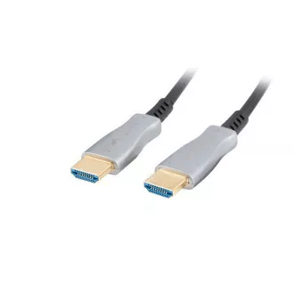 LANBERG Aktives Optisches Kabel High Speed mit Ethernet 2.0, 4K@60Hz, M/M, Länge 20m, schwarz, vergoldete Stecker LANBERG Aktives Optisches Kabel High Speed mit Ethernet 2.0, 4K@60Hz, M/M, Länge 20m, schwarz, vergoldete Stecker