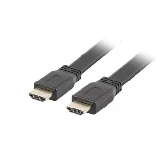 LANBERG HDMI M/M 2.0 Kabel 5M 4K schwarz flach
