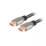 LANBERG Ultra High Speed HDMI 2.1 Kabel, 48 Gbps, 8K@60Hz, 5K@120Hz, Länge 0,5m, schwarz, vergoldete Stecker