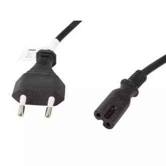 LANBERG CEE 7/16 auf IEC 320 C7 EURO (RADIO) NETZKABEL 1,8M VDE schwarz