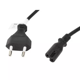 LANBERG CEE 7/16 auf IEC 320 C7 EURO (RADIO) NETZKABEL 3M VDE schwarz LANBERG CEE 7/16 auf IEC 320 C7 EURO (RADIO) NETZKABEL 3M VDE schwarz