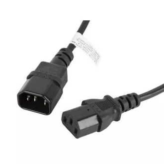 LANBERG IEC 320 C13 auf C14 Kabel 1.8M schwarz