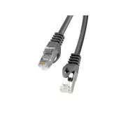 LANBERG Patchkabel CAT.6 FTP 0.25M schwarz Fluke Bestanden