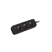LANBERG Verlängerungskabel 1.5M 3X classic socket Kupferkabel schwarz