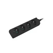 LANBERG Verlängerungskabel 1.5M 4X classic socket Kupferkabel schwarz