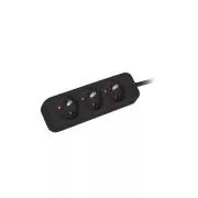 LANBERG Verlängerungskabel 3M 3X classic socket Kupferkabel schwarz