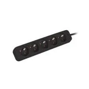LANBERG Verlängerungskabel 3M 5X classic socket Kupferkabel schwarz