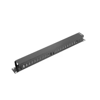 LANBERG 19" KABELFÜHRUNGSPANEL TYP A 1U SCHWARZ LANBERG 19" KABELFÜHRUNGSPANEL TYP A 1U SCHWARZ