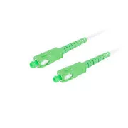 LANBERG optisches Patchkabel SM SC/APC-SC/APC simplex 35m LSZH G657B3 Durchmesser 3mm, Farbe weiß