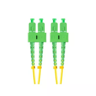 LANBERG optisches Patchkabel SM SC/APC-SC/APC duplex 2m LSZH G657A1 Durchmesser 3mm, Farbe gelb LANBERG optisches Patchkabel SM SC/APC-SC/APC duplex 2m LSZH G657A1 Durchmesser 3mm, Farbe gelb