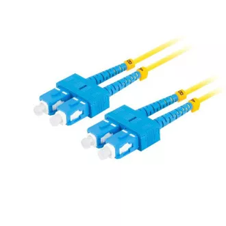 LANBERG optisches Patchkabel SM SC/UPC-SC/UPC duplex 2m LSZH G657A1 Durchmesser 3mm, Farbe gelb LANBERG optisches Patchkabel SM SC/UPC-SC/UPC duplex 2m LSZH G657A1 Durchmesser 3mm, Farbe gelb