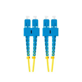 LANBERG optisches Patchkabel SM SC/UPC-SC/UPC duplex 2m LSZH G657A1 Durchmesser 3mm, Farbe gelb LANBERG optisches Patchkabel SM SC/UPC-SC/UPC duplex 2m LSZH G657A1 Durchmesser 3mm, Farbe gelb