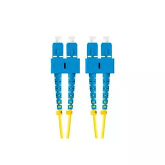 LANBERG optisches Patchkabel SM SC/UPC-SC/UPC duplex 2m LSZH G657A1 Durchmesser 3mm, Farbe gelb LANBERG optisches Patchkabel SM SC/UPC-SC/UPC duplex 2m LSZH G657A1 Durchmesser 3mm, Farbe gelb