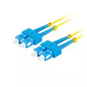 LANBERG optisches Patchkabel SM SC/UPC-SC/UPC duplex 5m LSZH G657A1 Durchmesser 3mm, Farbe gelb