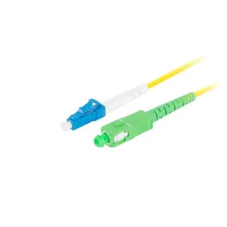 LANBERG optisches Patchkabel SM LC/UPC-SC/APC simplex 2m LSZH G657A1 Durchmesser 3mm, Farbe gelb LANBERG optisches Patchkabel SM LC/UPC-SC/APC simplex 2m LSZH G657A1 Durchmesser 3mm, Farbe gelb
