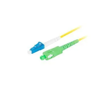 LANBERG optisches Patchkabel SM LC/UPC-SC/APC simplex 2m LSZH G657A1 Durchmesser 3mm, Farbe gelb LANBERG optisches Patchkabel SM LC/UPC-SC/APC simplex 2m LSZH G657A1 Durchmesser 3mm, Farbe gelb