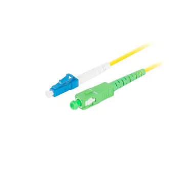 LANBERG optisches Patchkabel SM LC/UPC-SC/APC simplex 3m LSZH G657A1 Durchmesser 3mm, Farbe gelb