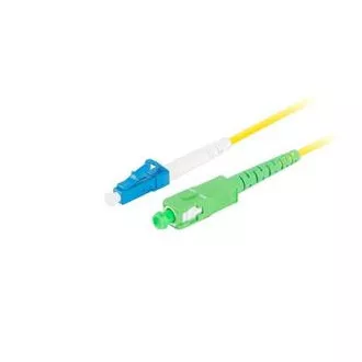 LANBERG optisches Patchkabel SM LC/UPC-SC/APC simplex 3m LSZH G657A1 Durchmesser 3mm, Farbe gelb