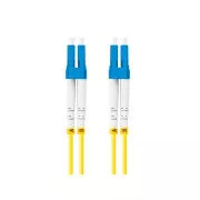 LANBERG optisches Patchkabel SM LC/UPC-LC/UPC duplex 3m LSZH G657A1 Durchmesser 3mm, Farbe gelb