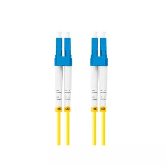 LANBERG optisches Patchkabel SM LC/UPC-LC/UPC duplex 3m LSZH G657A1 Durchmesser 3mm, Farbe gelb LANBERG optisches Patchkabel SM LC/UPC-LC/UPC duplex 3m LSZH G657A1 Durchmesser 3mm, Farbe gelb