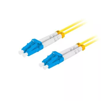 LANBERG optisches Patchkabel SM LC/UPC-LC/UPC duplex 3m LSZH G657A1 Durchmesser 3mm, Farbe gelb LANBERG optisches Patchkabel SM LC/UPC-LC/UPC duplex 3m LSZH G657A1 Durchmesser 3mm, Farbe gelb