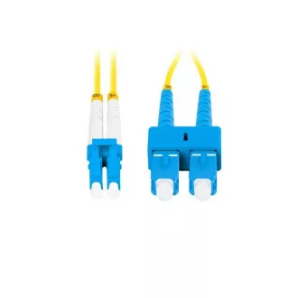 LANBERG optisches Patchkabel SM SC/UPC-LC/UPC duplex 2m LSZH G657A1 Durchmesser 3mm, Farbe gelb LANBERG optisches Patchkabel SM SC/UPC-LC/UPC duplex 2m LSZH G657A1 Durchmesser 3mm, Farbe gelb