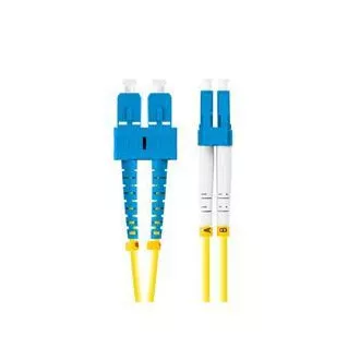LANBERG optisches Patchkabel SM SC/UPC-LC/UPC duplex 2m LSZH G657A1 Durchmesser 3mm, Farbe gelb LANBERG optisches Patchkabel SM SC/UPC-LC/UPC duplex 2m LSZH G657A1 Durchmesser 3mm, Farbe gelb