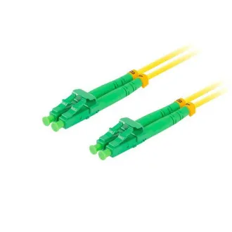 LANBERG optisches Patchkabel SM LC/APC-LC/APC duplex 2m LSZH G657A1 Durchmesser 3mm, Farbe gelb LANBERG optisches Patchkabel SM LC/APC-LC/APC duplex 2m LSZH G657A1 Durchmesser 3mm, Farbe gelb