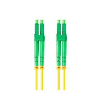LANBERG optisches Patchkabel SM LC/APC-LC/APC duplex 2m LSZH G657A1 Durchmesser 3mm, Farbe gelb LANBERG optisches Patchkabel SM LC/APC-LC/APC duplex 2m LSZH G657A1 Durchmesser 3mm, Farbe gelb