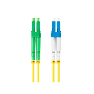LANBERG optisches Patchkabel SM LC/APC-LC/UPC duplex 2m LSZH G657A1 Durchmesser 3mm, Farbe gelb LANBERG optisches Patchkabel SM LC/APC-LC/UPC duplex 2m LSZH G657A1 Durchmesser 3mm, Farbe gelb