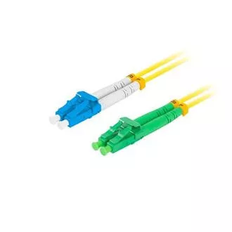 LANBERG optisches Patchkabel SM LC/APC-LC/UPC duplex 2m LSZH G657A1 Durchmesser 3mm, Farbe gelb LANBERG optisches Patchkabel SM LC/APC-LC/UPC duplex 2m LSZH G657A1 Durchmesser 3mm, Farbe gelb