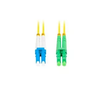 LANBERG optisches Patchkabel SM LC/APC-LC/UPC duplex 2m LSZH G657A1 Durchmesser 3mm, Farbe gelb LANBERG optisches Patchkabel SM LC/APC-LC/UPC duplex 2m LSZH G657A1 Durchmesser 3mm, Farbe gelb