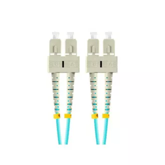 LANBERG optisches Patchkabel MM SC/UPC-SC/UPC duplex 3m LSZH OM3 50/125 Durchmesser 3mm, Farbe cyan LANBERG optisches Patchkabel MM SC/UPC-SC/UPC duplex 3m LSZH OM3 50/125 Durchmesser 3mm, Farbe cyan