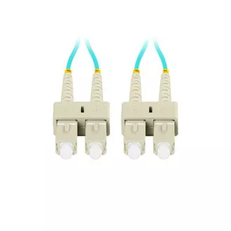 LANBERG optisches Patchkabel MM SC/UPC-SC/UPC duplex 3m LSZH OM3 50/125 Durchmesser 3mm, Farbe cyan LANBERG optisches Patchkabel MM SC/UPC-SC/UPC duplex 3m LSZH OM3 50/125 Durchmesser 3mm, Farbe cyan