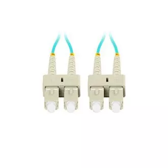 LANBERG optisches Patchkabel MM SC/UPC-SC/UPC duplex 3m LSZH OM3 50/125 Durchmesser 3mm, Farbe cyan LANBERG optisches Patchkabel MM SC/UPC-SC/UPC duplex 3m LSZH OM3 50/125 Durchmesser 3mm, Farbe cyan