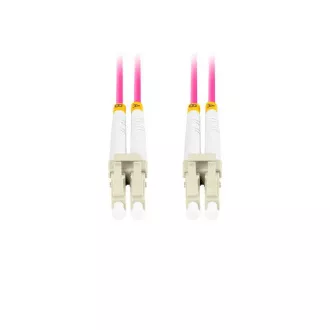 LANBERG optisches Patchkabel MM LC/UPC-LC/UPC duplex 1m LSZH OM4 50/125 Durchmesser 3mm, Farbe magenta LANBERG optisches Patchkabel MM LC/UPC-LC/UPC duplex 1m LSZH OM4 50/125 Durchmesser 3mm, Farbe magenta