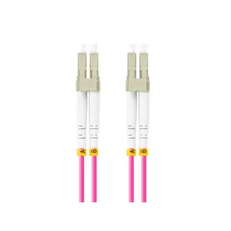 LANBERG optisches Patchkabel MM LC/UPC-LC/UPC duplex 1m LSZH OM4 50/125 Durchmesser 3mm, Farbe magenta LANBERG optisches Patchkabel MM LC/UPC-LC/UPC duplex 1m LSZH OM4 50/125 Durchmesser 3mm, Farbe magenta