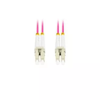 LANBERG optisches Patchkabel MM LC/UPC-LC/UPC duplex 1m LSZH OM4 50/125 Durchmesser 3mm, Farbe magenta LANBERG optisches Patchkabel MM LC/UPC-LC/UPC duplex 1m LSZH OM4 50/125 Durchmesser 3mm, Farbe magenta