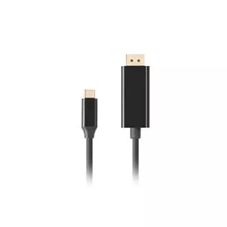 Lanberg USB-C(M)->DisplayPort(M) Kabel 1m 4K 60Hz schwarz Lanberg USB-C(M)->DisplayPort(M) Kabel 1m 4K 60Hz schwarz