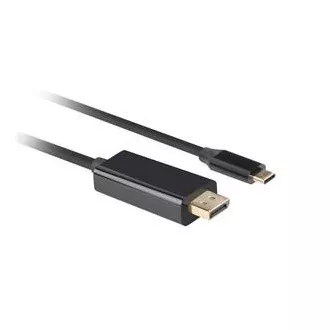 Lanberg USB-C(M)->DisplayPort(M) Kabel 3m 4K 60Hz schwarz Lanberg USB-C(M)->DisplayPort(M) Kabel 3m 4K 60Hz schwarz
