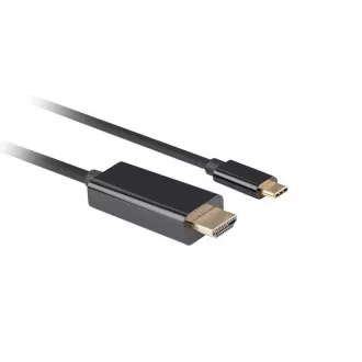 Lanberg USB-C(M)->HDMI(M) Kabel 1m 4K 60Hz schwarz Lanberg USB-C(M)->HDMI(M) Kabel 1m 4K 60Hz schwarz